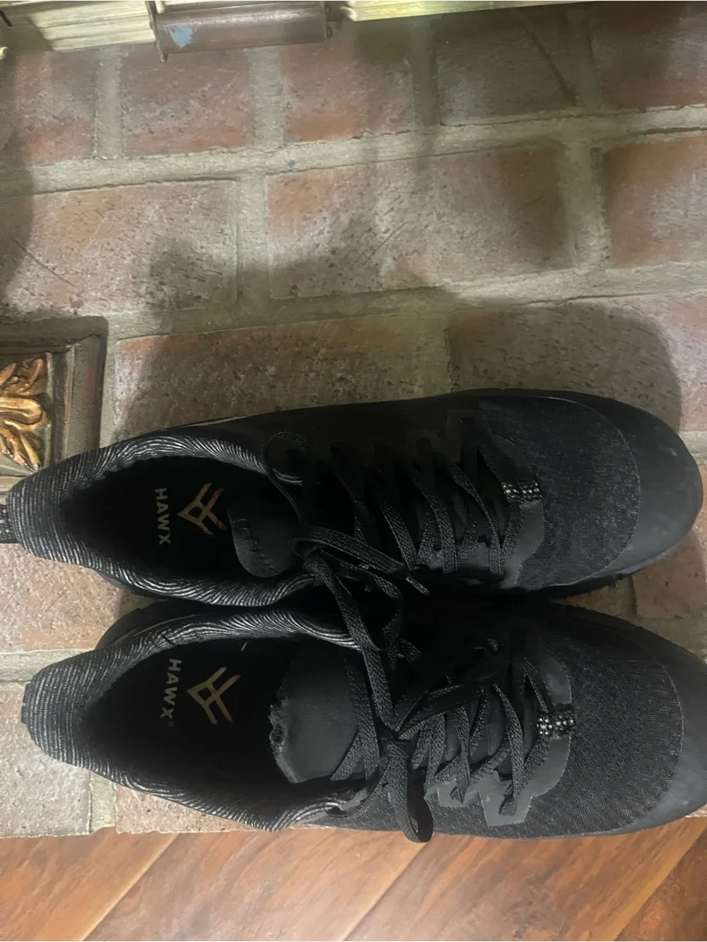 Men's Breathable Black Athletic Lace-Up Trainers